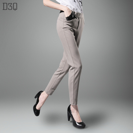 【d3q服饰旗舰店】2012 秋冬 新款 <em>女裤</em> <em>杏色</em> 