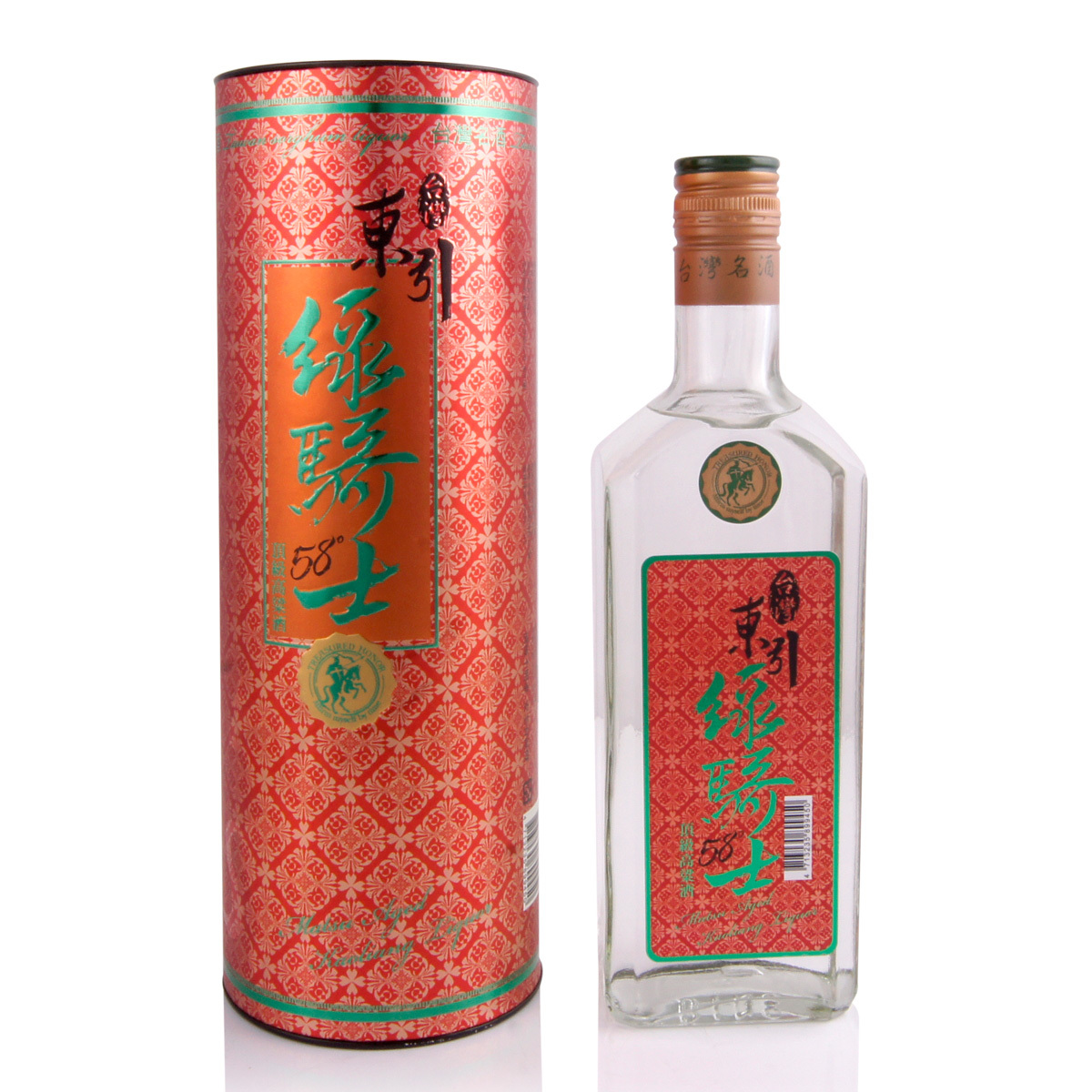 台酒网 台湾 白酒 高粱酒 58度东引绿骑士 玻璃