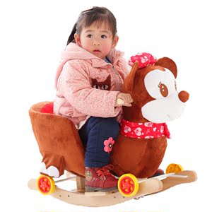 享丁咚 0-4岁宝宝玩具礼物 卡通动物摇椅 两用