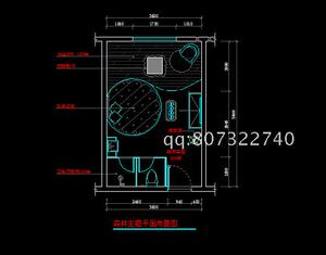 22平米单间装修小户型设计图 一居室套房间样