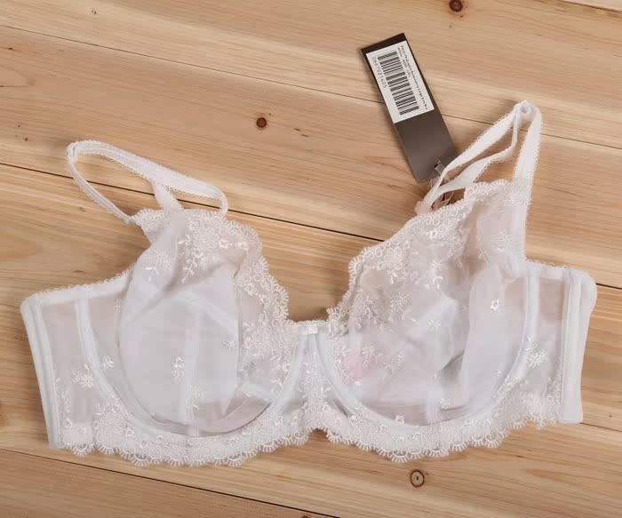 大罩杯<em>文胸</em> 超薄蕾丝全透明<em>胸罩</em> 大码内衣 <em>70</em>g
