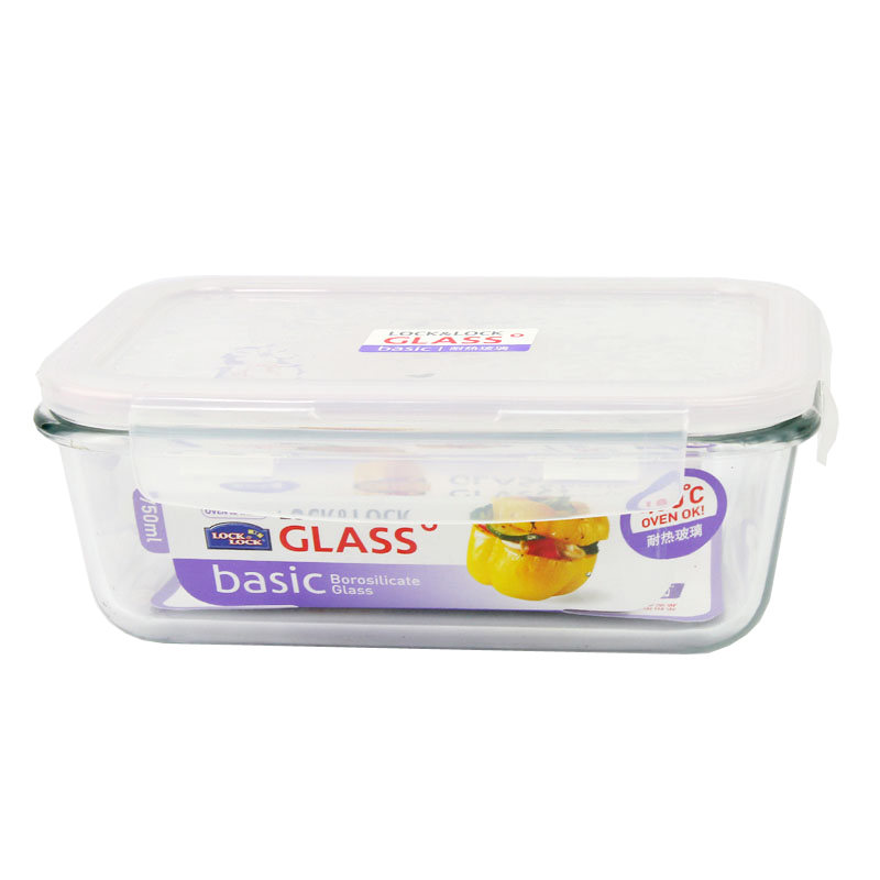 乐扣乐扣四面锁扣格拉斯保鲜盒<LLG431>一口