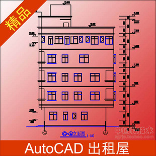 8套出租房屋建筑设计cad图纸/城市乡镇农村自建房-sgl44