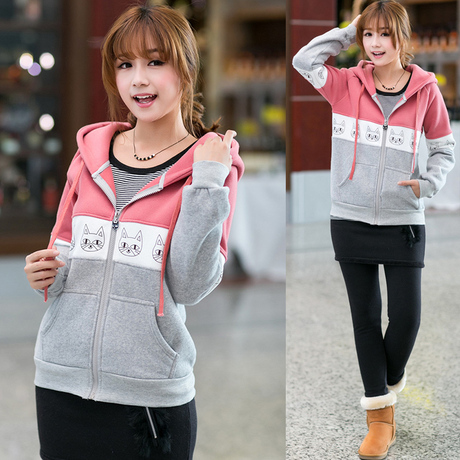 2014<em>夏装</em>新款棒球服卫衣外套<em>大码开衫女</em>青少