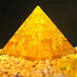 风靡全球3d立体水晶拼图 创意diy益智拼装玩具 led闪光带灯金字塔
