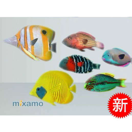 unity3d模型 fish pack 动态的热带鱼|一淘网优惠
