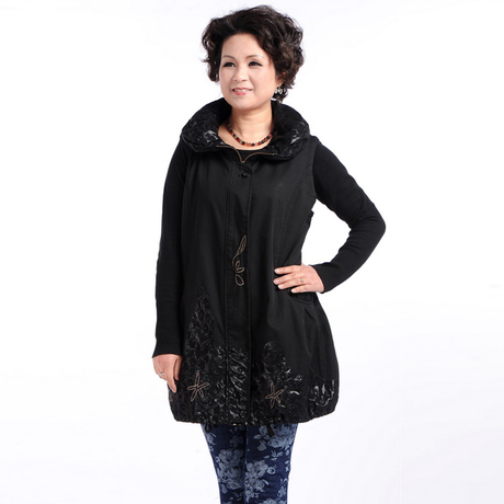 丽尔欧倩 <em>中老年</em>春装<em>长款马甲</em>背心 <em>时尚</em>妈妈装