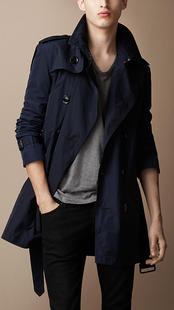 Burberry巴宝莉 男士中长款防雨Trench风衣\/大