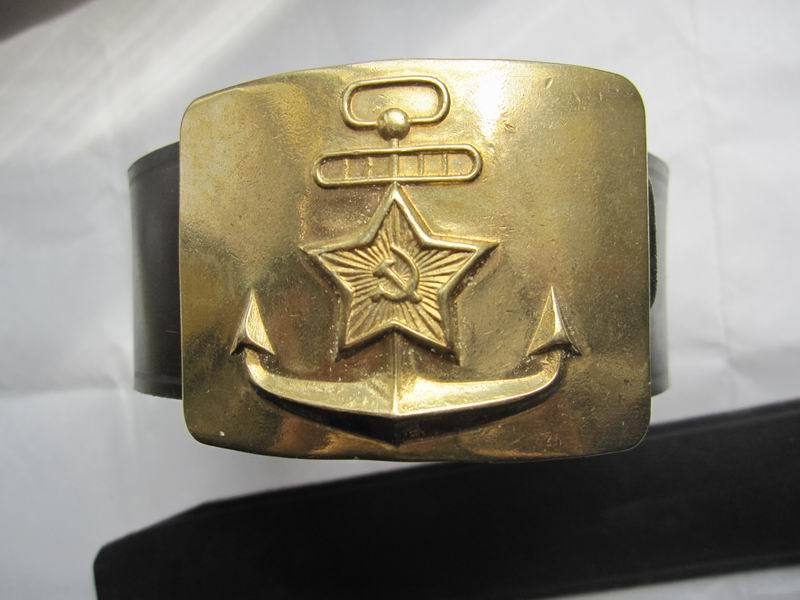 前苏联海军军官腰带\/苏联海军铜卡腰带\/铜头腰