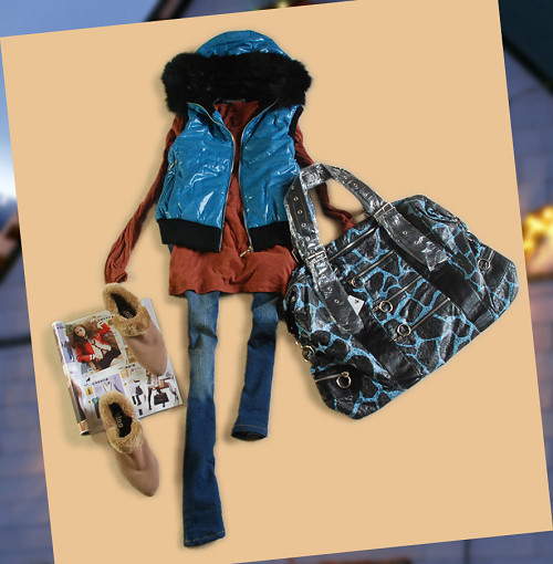 <em>红毛衣+长</em>外套+仔裤 16款女孩过年美搭 16款女