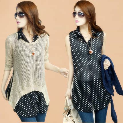 2013秋装<em>哥弟女装</em>中长款<em>T恤</em> 中年女式两件套