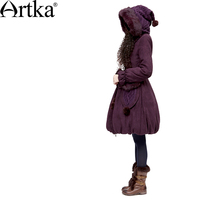 Artka<em>阿卡</em>小<em>女巫</em>帽 兔毛球三倍耗料加厚冬格子