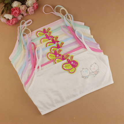 纯棉少女内衣发育期<em>文胸全棉薄</em>款中小学生可爱