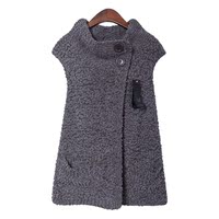 反季促销秋季拉链加厚<em>毛衣</em>开衫<em>马甲</em>女冬季<em>连帽</em>