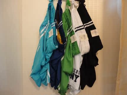 美国AE品牌 <em>原单</em>篮球运动<em>短裤</em> 网眼<em>刺绣</em>夏季街