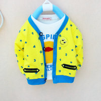 宝宝女童装韩版蕾丝领子外套休闲卫衣风衣外套