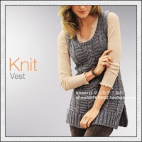 华尔姿<em>手工毛线</em>棒针<em>编织毛衣</em>秋冬女装宽松<em>时尚</em>