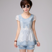 【牛仔<em>短裤套装</em>女<em>夏</em>】_<em>女装</em>价格_最新最全女