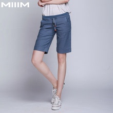 装夏季棉麻休闲百搭五分裤七分份裤抽绳腰<em>亚麻女夏短裤</em>