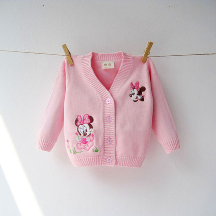 欢途 女<em>宝宝</em>毛衣外套<em>开衫</em>儿童<em>线衣</em>女童针织衫