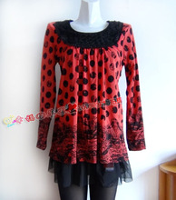 2211女士保暖内衣韩版加绒加厚保暖衣裙款打底衫裙款