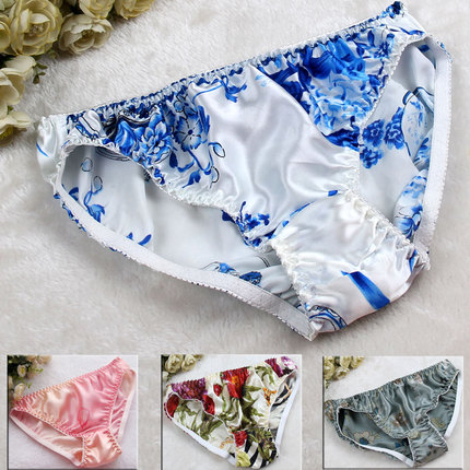 新品上市 <em>真丝内裤 女</em>桑蚕丝 夏三角裤 XXL 真