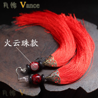 纯色红旗旗子旗帜 -纯白色长旗袍裙中式晚礼服