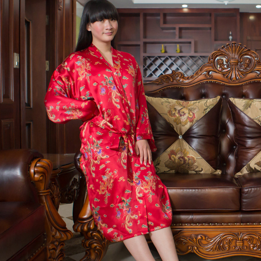 <em>俏诺</em>100%<em>桑蚕丝</em>睡裙<em>睡袍</em>女长袖套装优雅印花