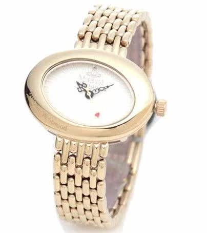 日本代购正品 Vivienne <em>薇薇安女表</em>镀金手表椭