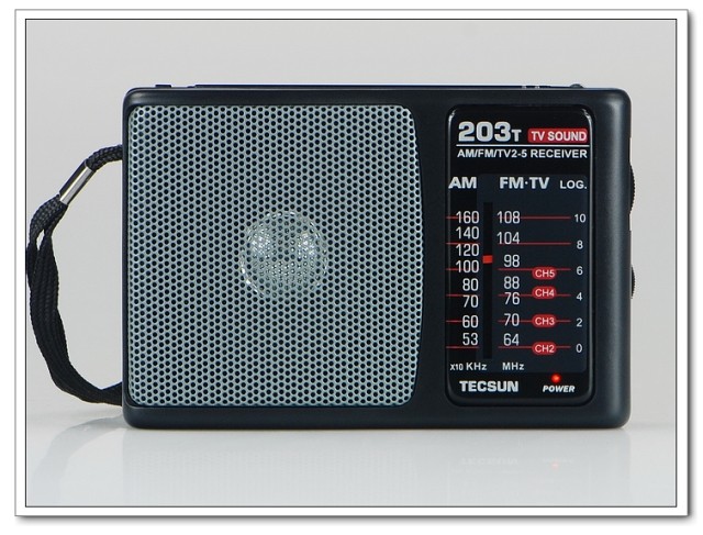 TECSUN R-203T FM/MW Radio/TV Sound Radio