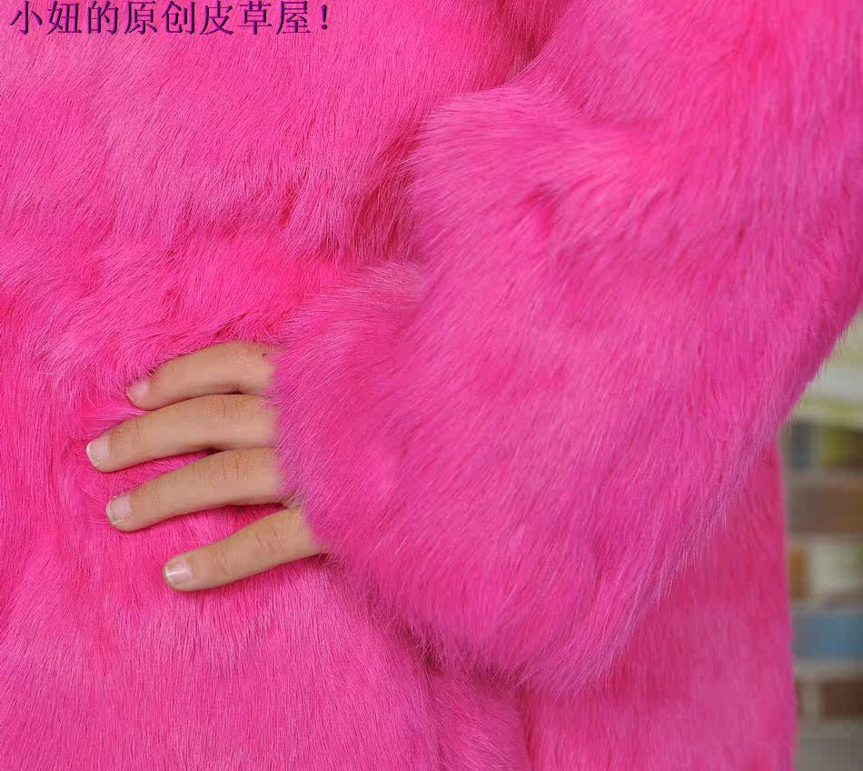 【<em>新款韩版</em>儿童<em>皮草外套</em> 儿童兔毛整皮超保暖