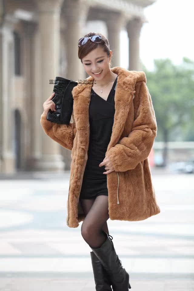 <em>天猫 淘宝商城</em>热卖2012新款<em>女装皮草</em>外套獭兔