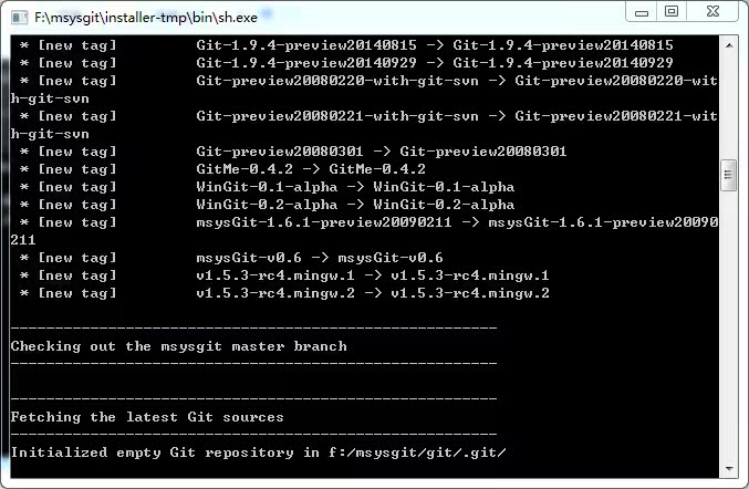 Windows下git工具msysGit使用以及Git server初始化