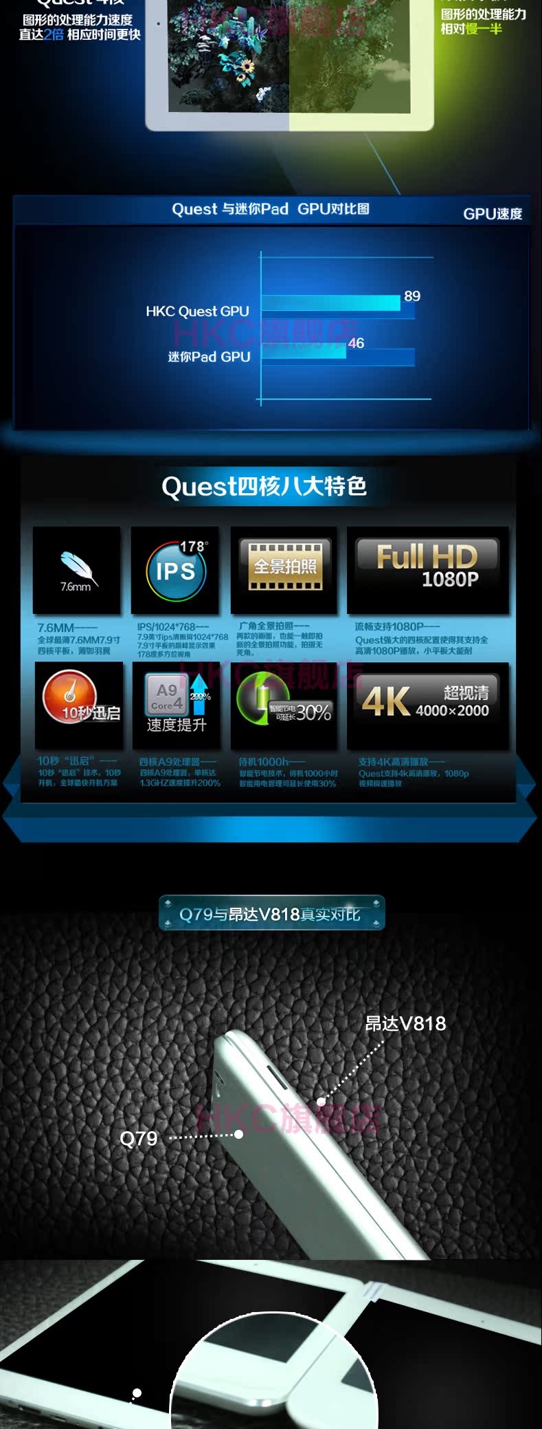 Планшет HKC Q79 16GB WIFI 7.9 IPS Mini Планшет HKC Q79 16GB WIFI 7.9 IPS Mini