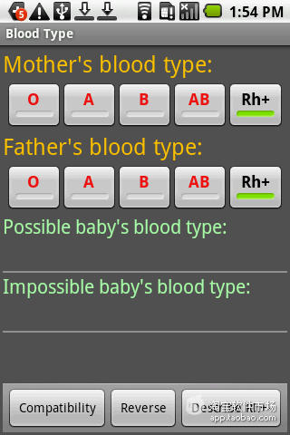 血型计算器