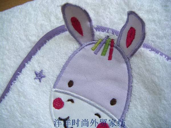 【外贸原单!紫小鹿纯棉加厚毛巾料婴儿浴巾*包