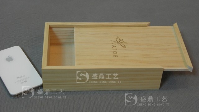 收納盒 手機電池木盒 移動硬盤木盒 茶葉盒 玻璃蓋禮品盒