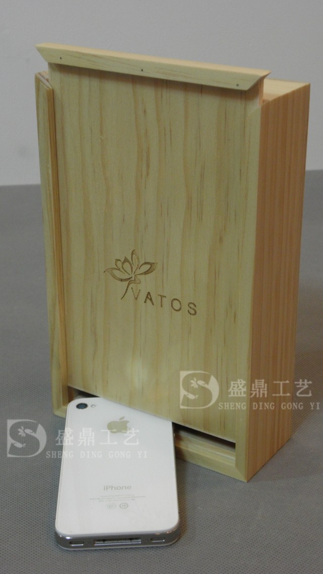 收納盒 手機電池木盒 移動硬盤木盒 茶葉盒 玻璃蓋禮品盒