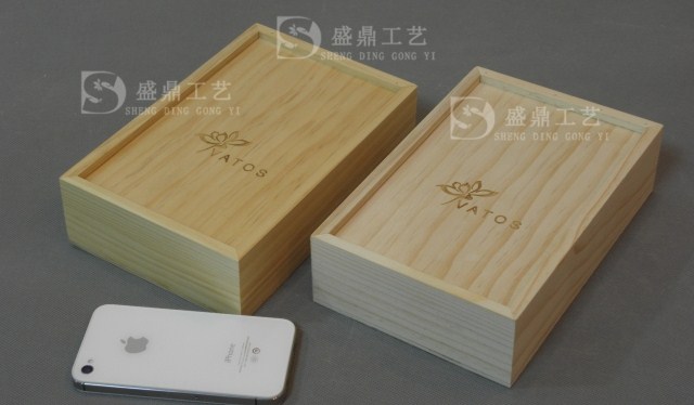 收納盒 手機電池木盒 移動硬盤木盒 茶葉盒 玻璃蓋禮品盒