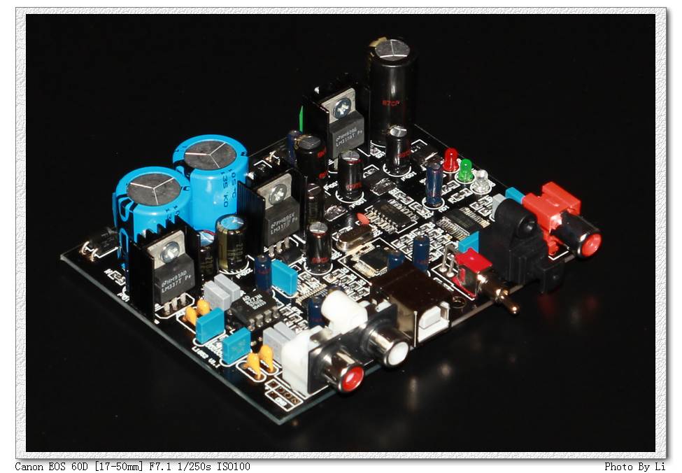 L1852   24 bit / 192k   coaxial   Optical fiber   usb sound card fever decode   AD1852 programme
