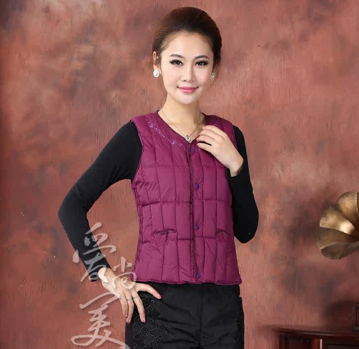 <em>中老年羽绒</em>棉<em>马甲女</em>背心女装秋冬装新款中年妈