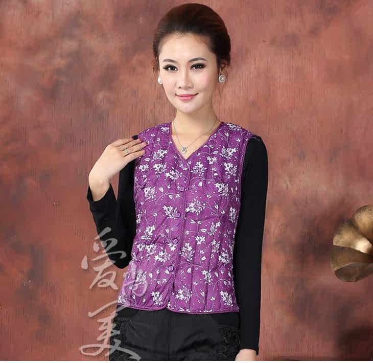 <em>中老年羽绒</em>棉<em>马甲女</em>背心女装秋冬装新款中年妈