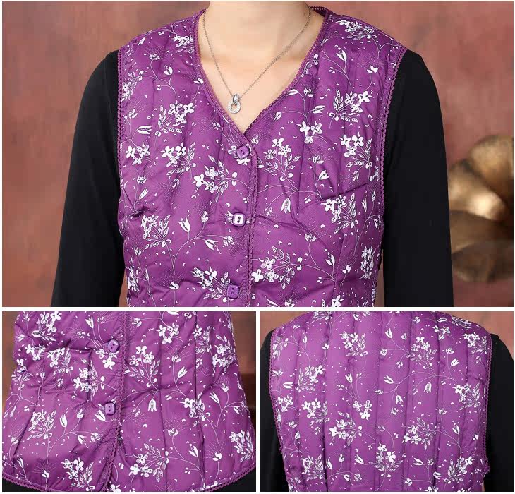 <em>中老年羽绒</em>棉<em>马甲女</em>背心女装秋冬装新款中年妈