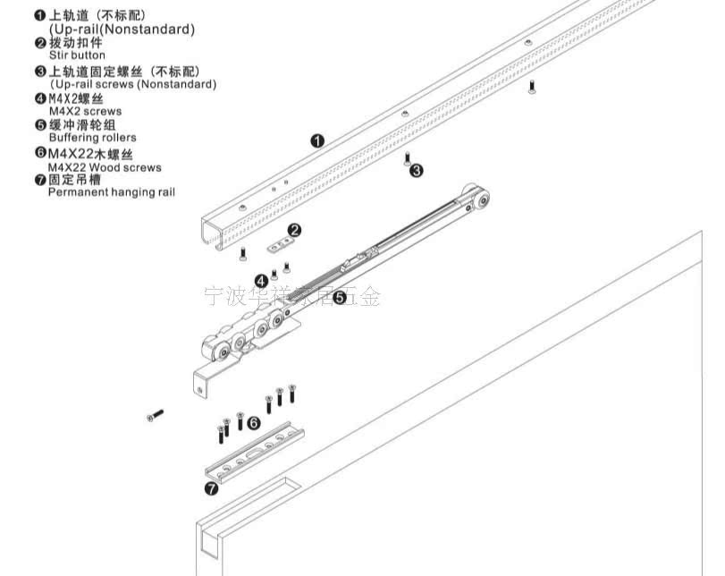 移门阻尼器吊轨滑轮 最新吊式阻尼轮 高档吊门缓冲轮