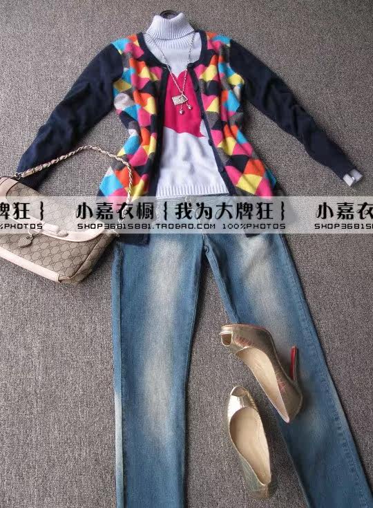 七彩布拉格上身都夸奖的<em>长羊绒开衫</em> 100%顶级