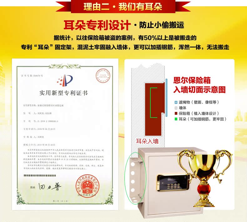【多图】恩尔旗舰店官网直销,恩尔保险箱 隐形