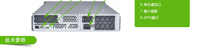 UPS不间断电源 APC SUA1000R2ICH 1KVA/670W 稳压 在线互动机架式