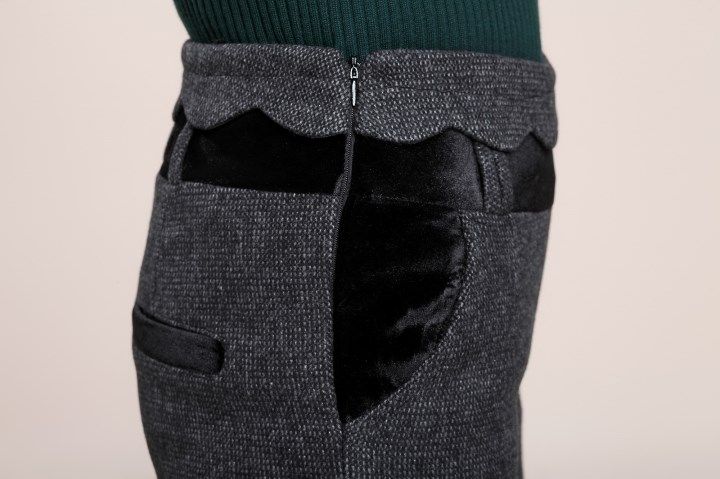 批发采购女式休闲裤-毛呢<em>短裤短裤冬阔腿</em>裤胖