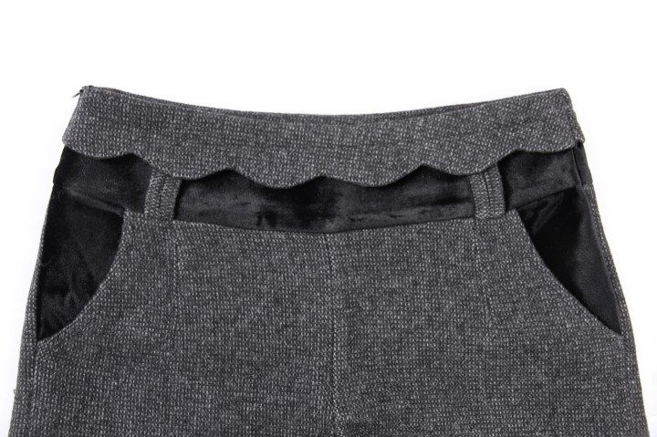 批发采购女式休闲裤-毛呢<em>短裤短裤冬阔腿</em>裤胖