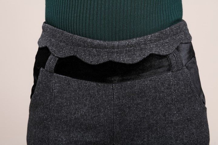 批发采购女式休闲裤-毛呢<em>短裤短裤冬阔腿</em>裤胖